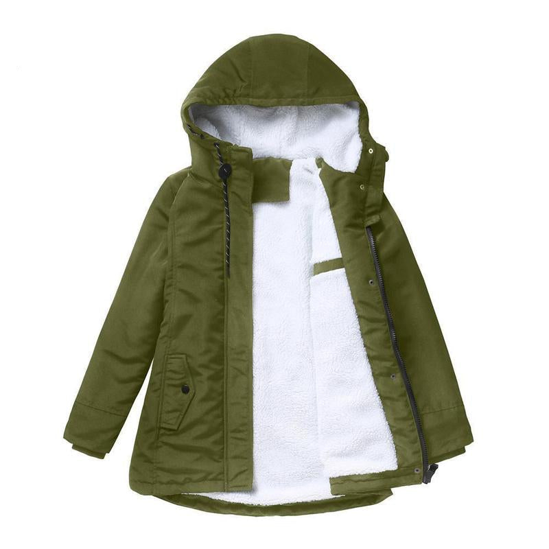 Grace™ - Thick Winter Coat with Hood and Quilted Lining for Winter Warmth