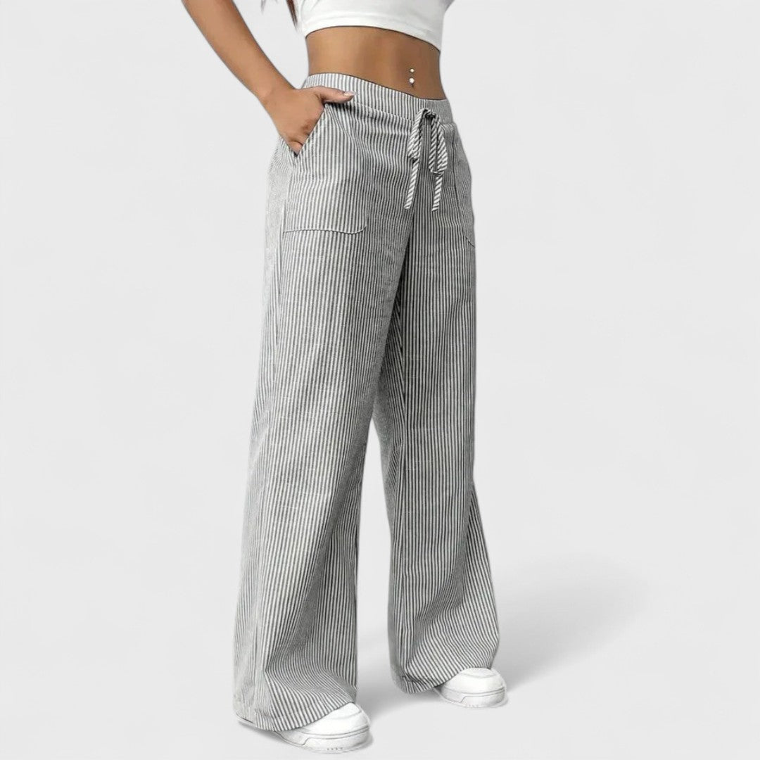 Grace™ - Comfortable Wide Pants with Elegant Details