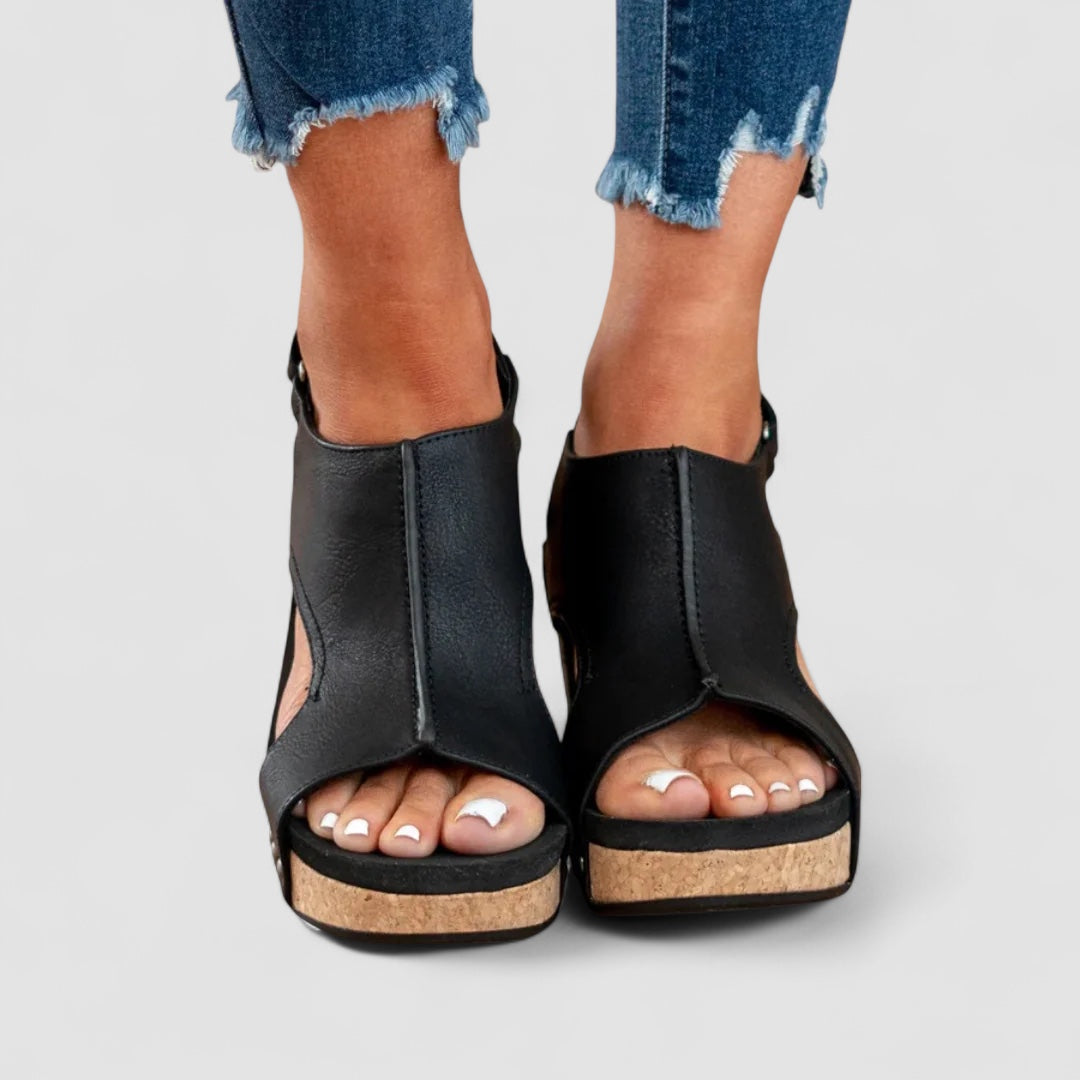 Grace™ | Faux Leather Heeled Shoes