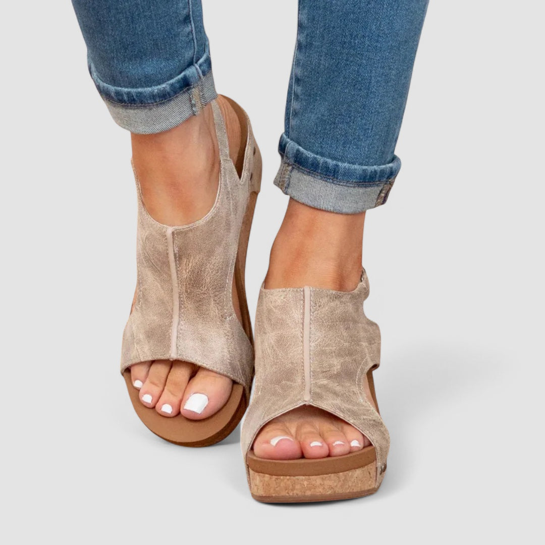 Grace™ | Faux Leather Heeled Shoes