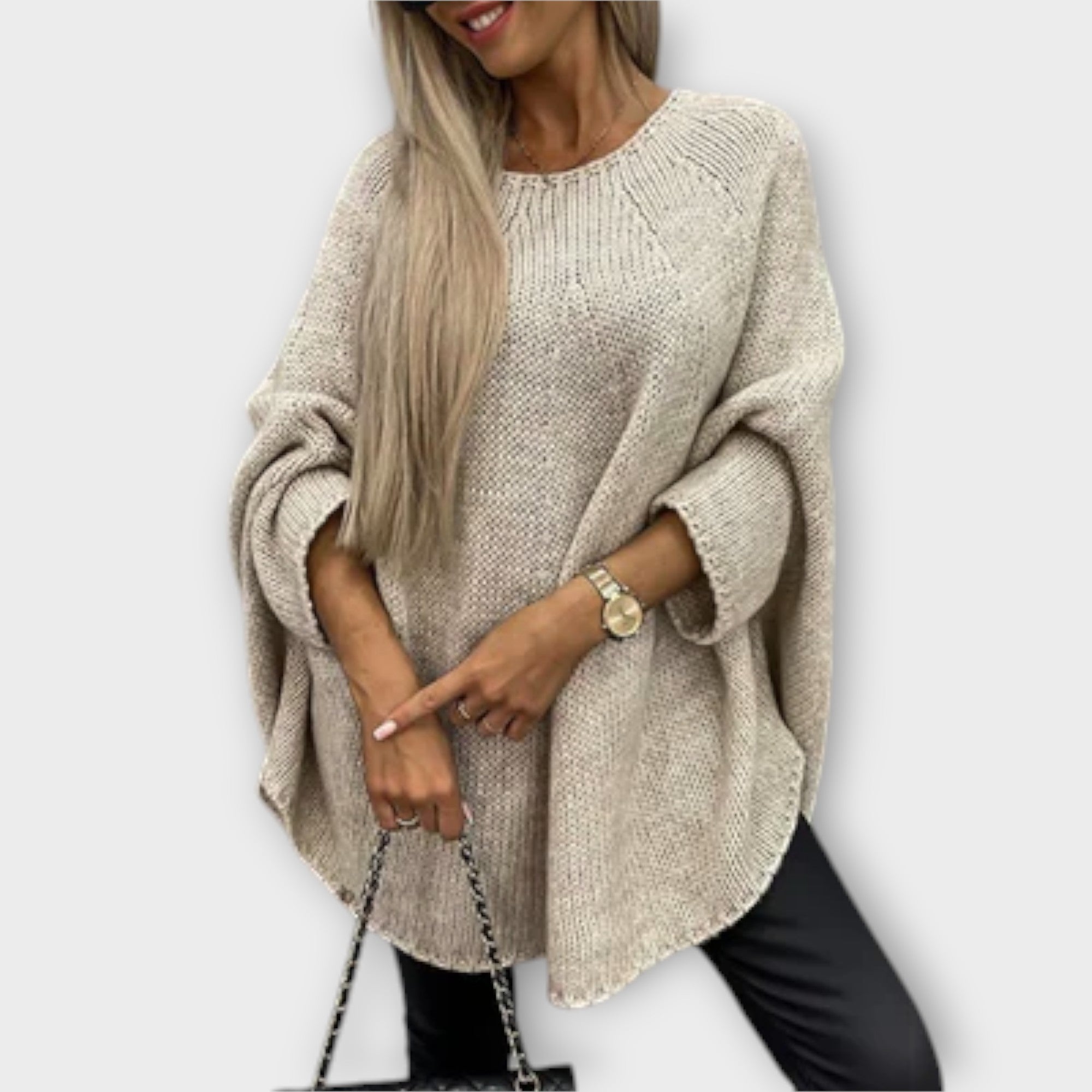 Grace™ - Elegant Women's Sweater with Round Neck