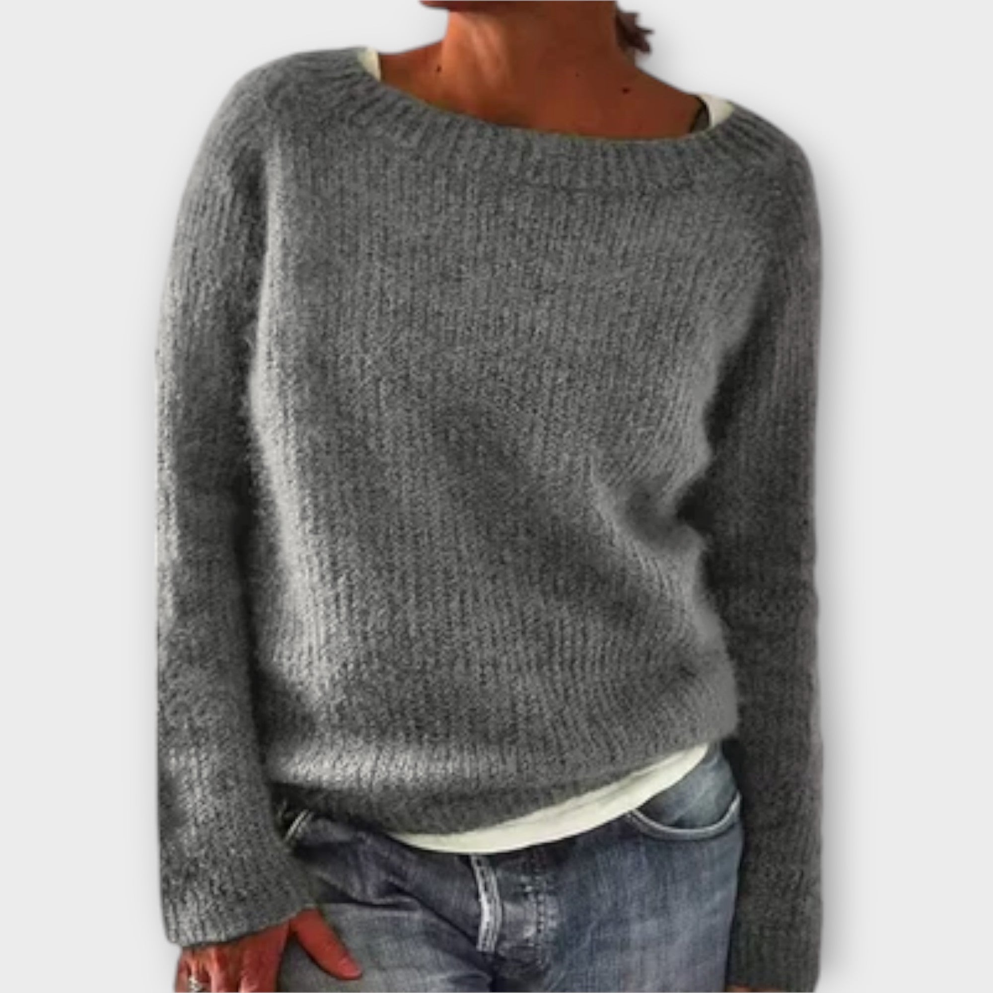 Grace™ – Solid Color Knit Sweater
