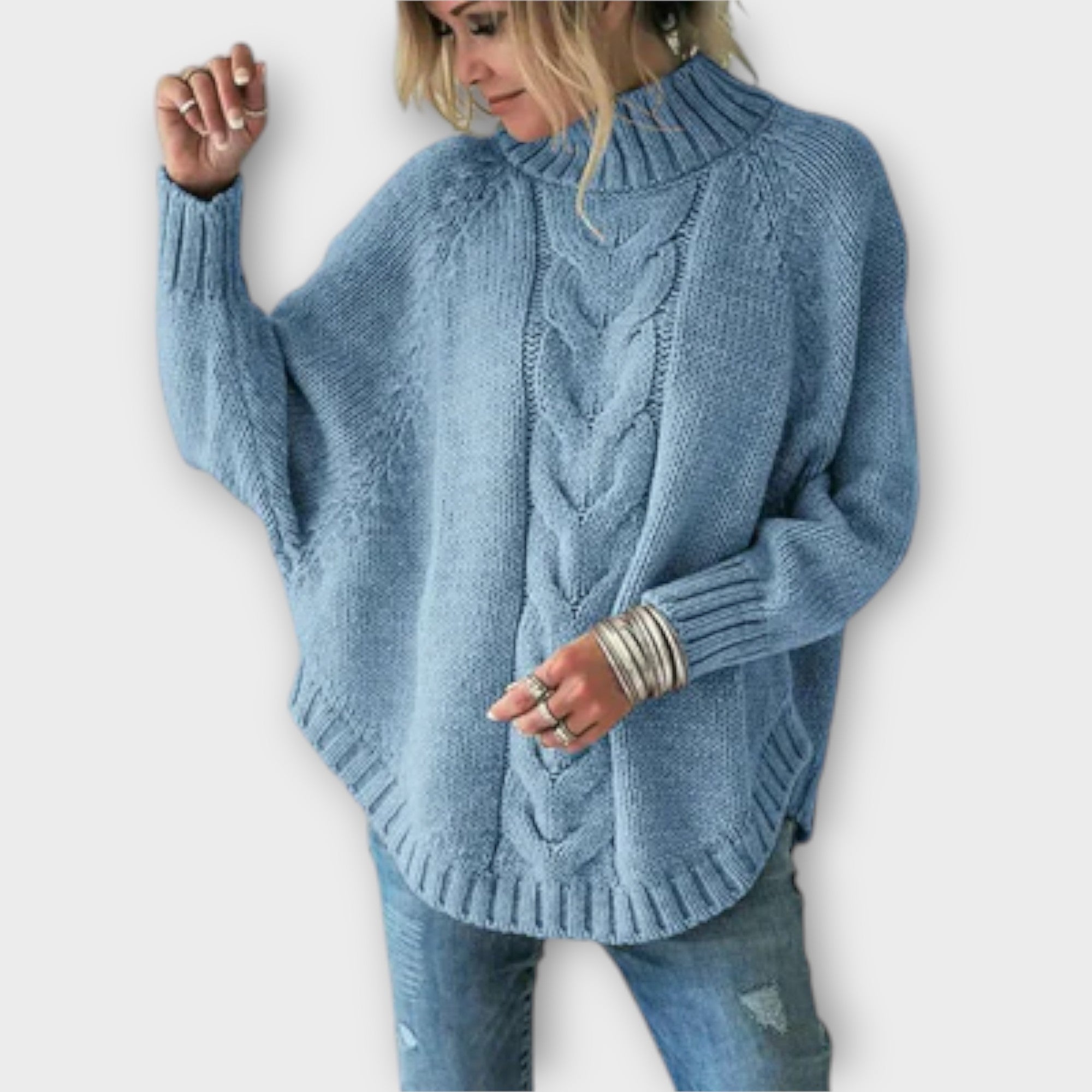 Grace™ - Knitted Sweater with Cable Knit Pattern