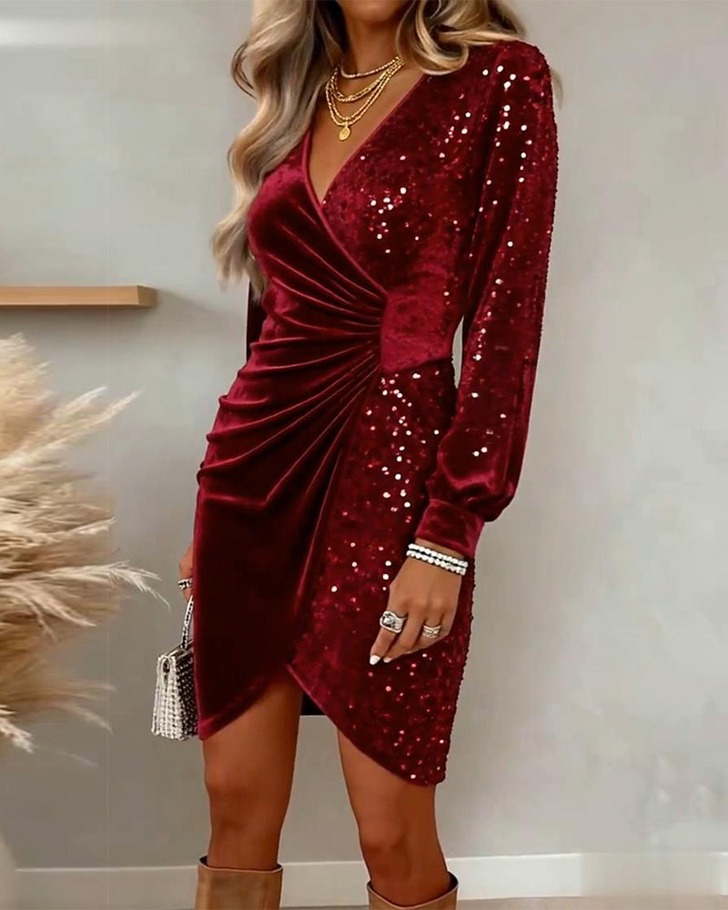 Grace™ - Midi Dress with V-Neck