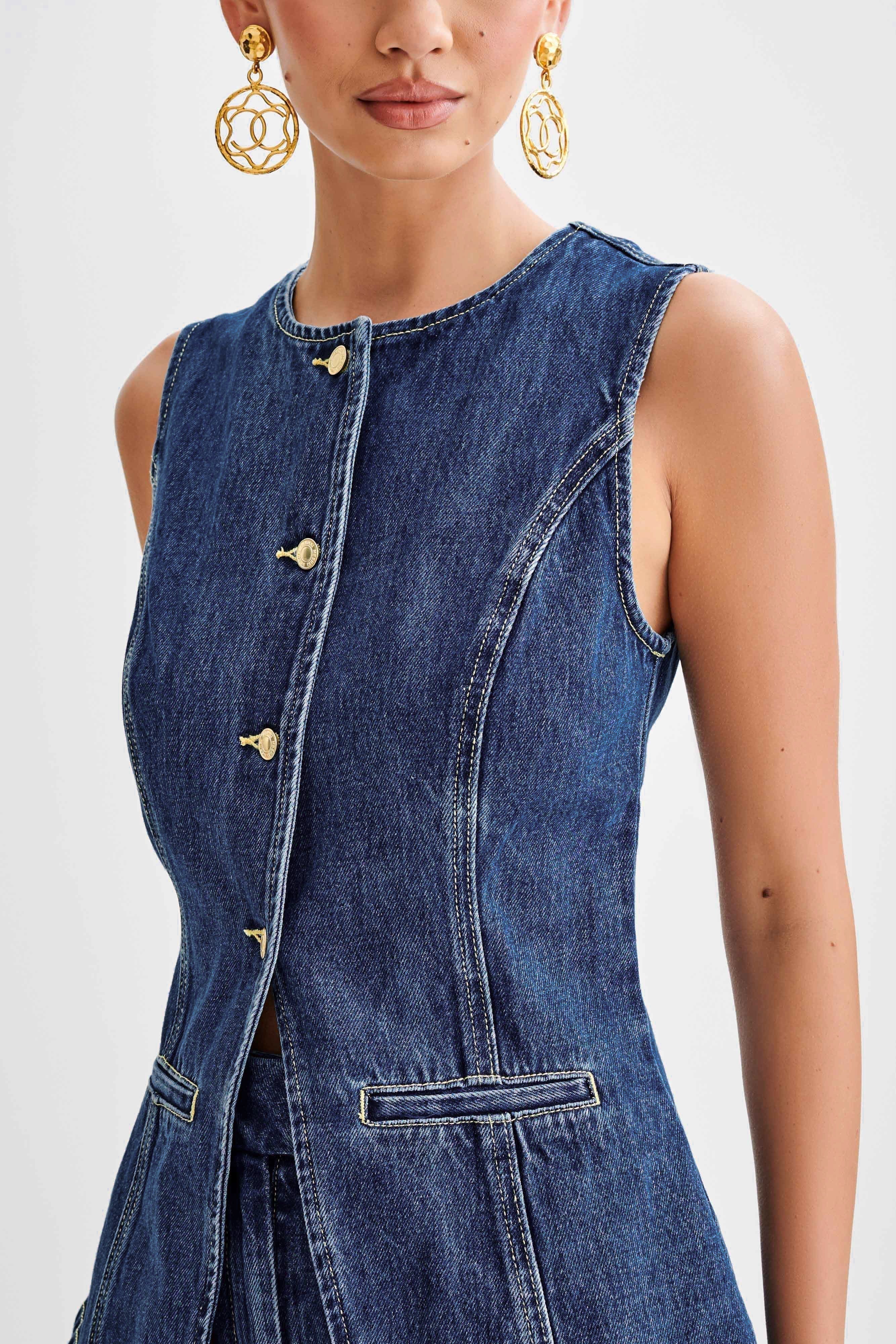 Grace™ | Trendy Denim Set with Buttons