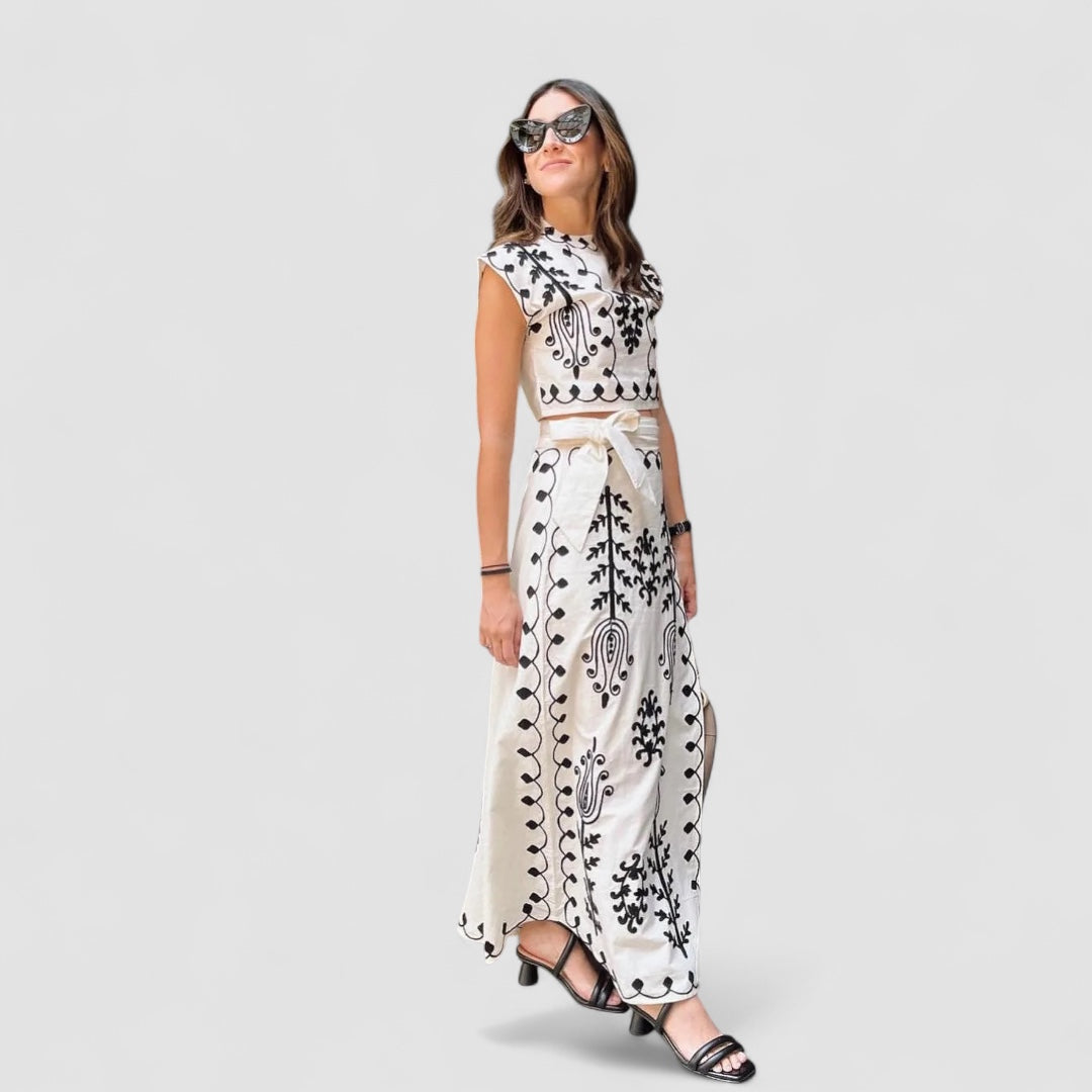 Grace™ | Camilla - Printed Top and Skirt