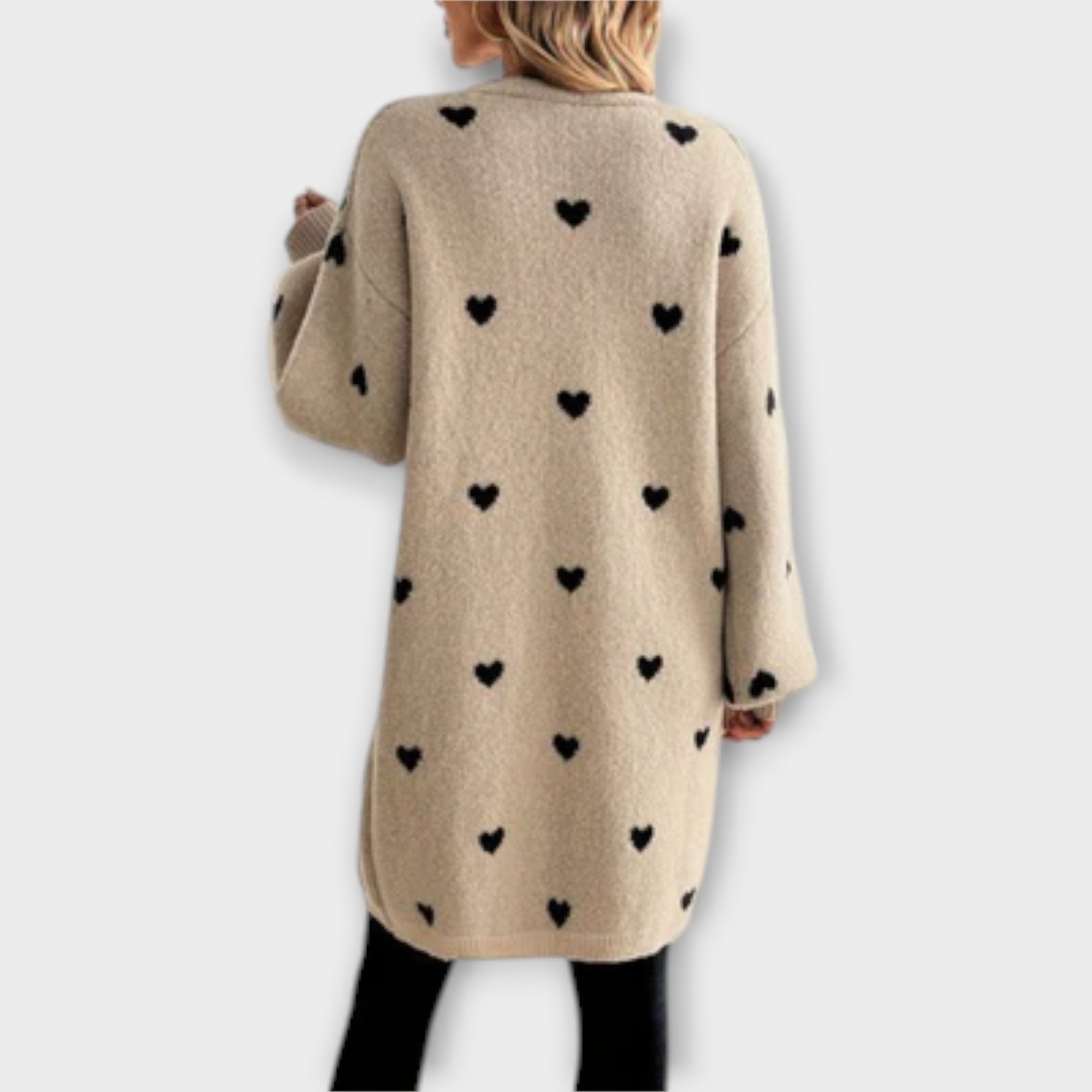 Grace™ - Cardigan with Heart Pattern