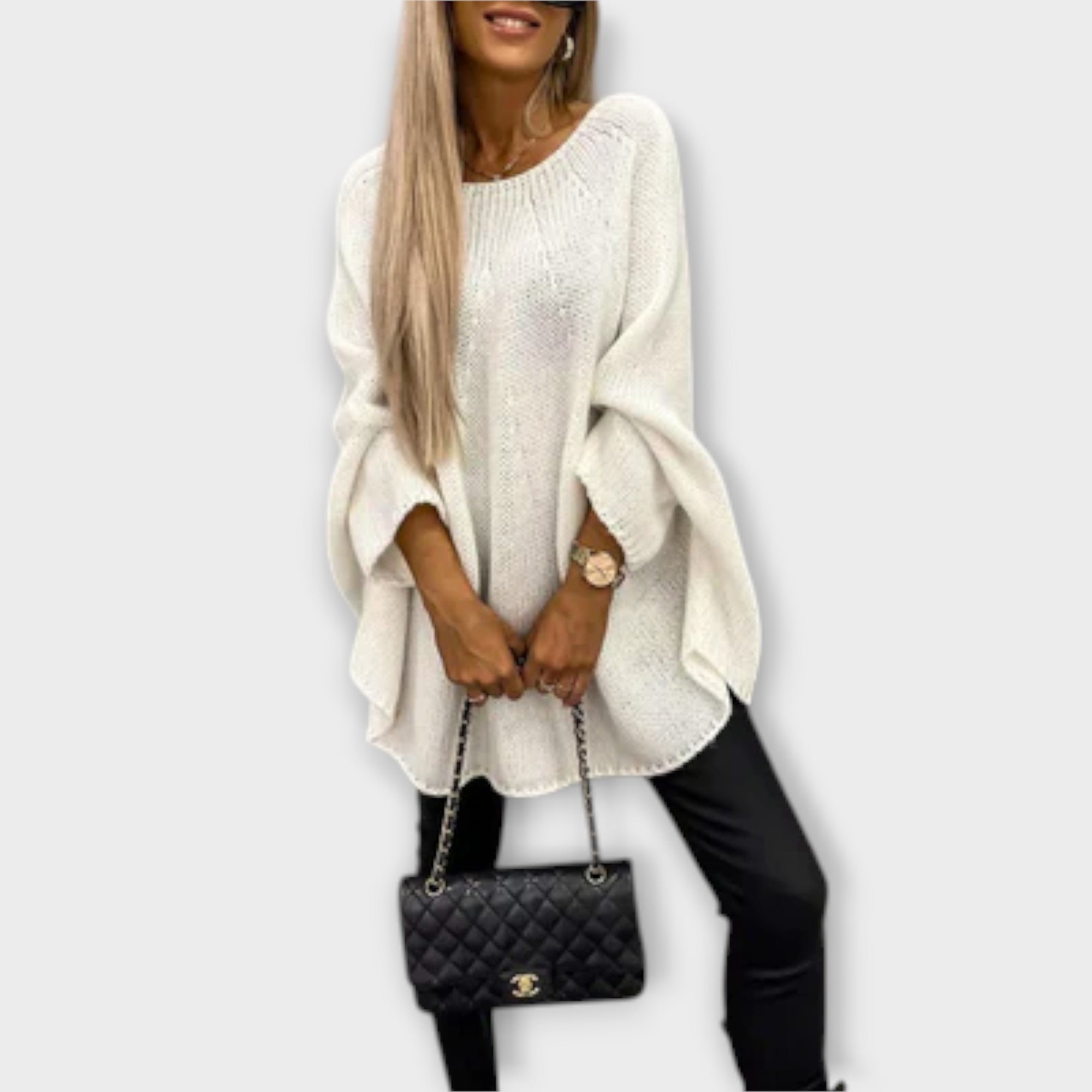Grace™ - Elegant Women's Sweater with Round Neck