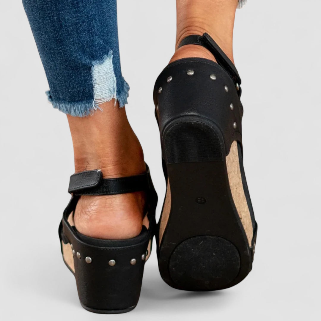 Grace™ | Faux Leather Heeled Shoes