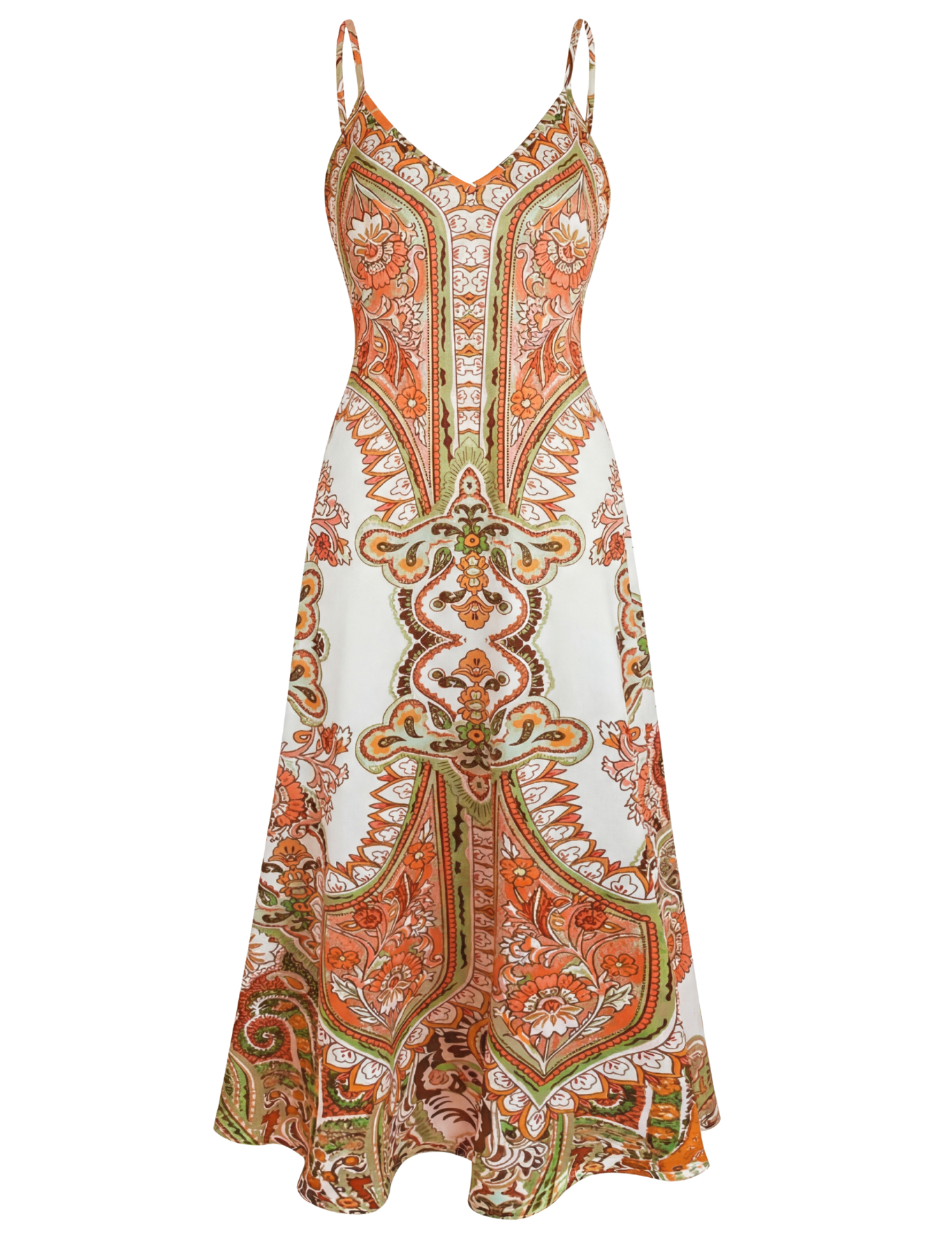 Grace™ – Boho Floral Print Sleeveless Dress