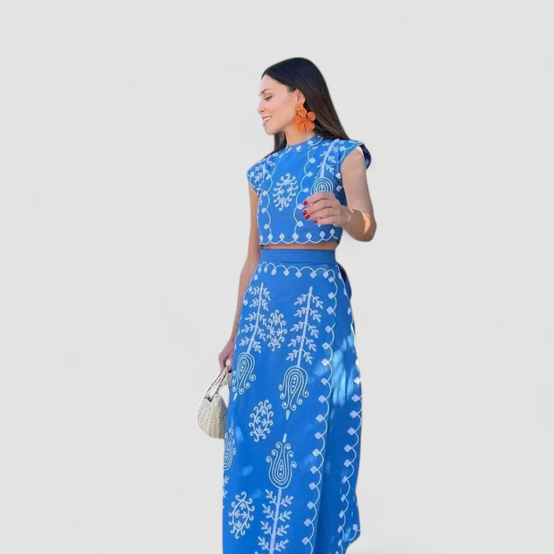 Grace™ | Camilla - Printed Top and Skirt