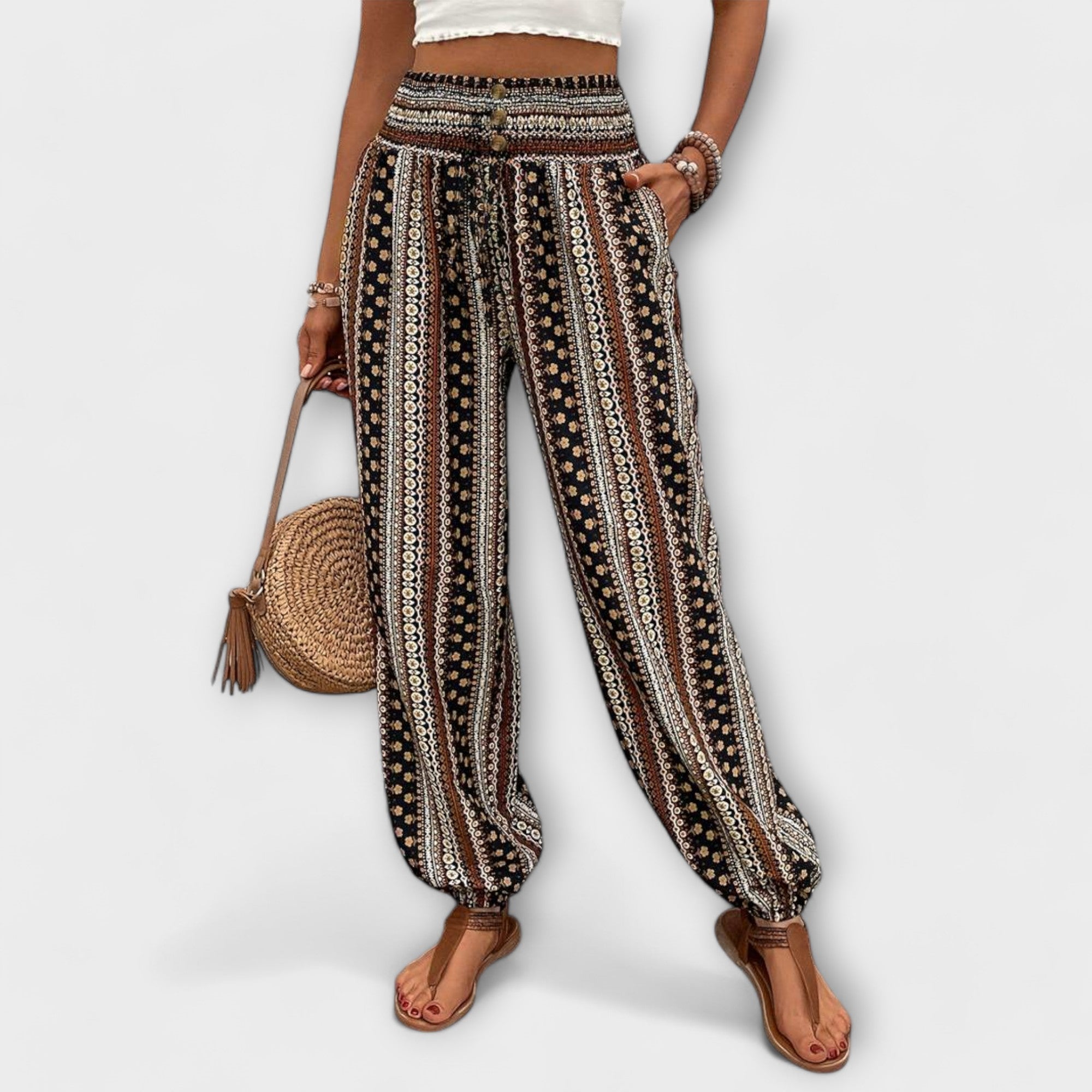 Grace™ - Tights with Ethnic Graphic