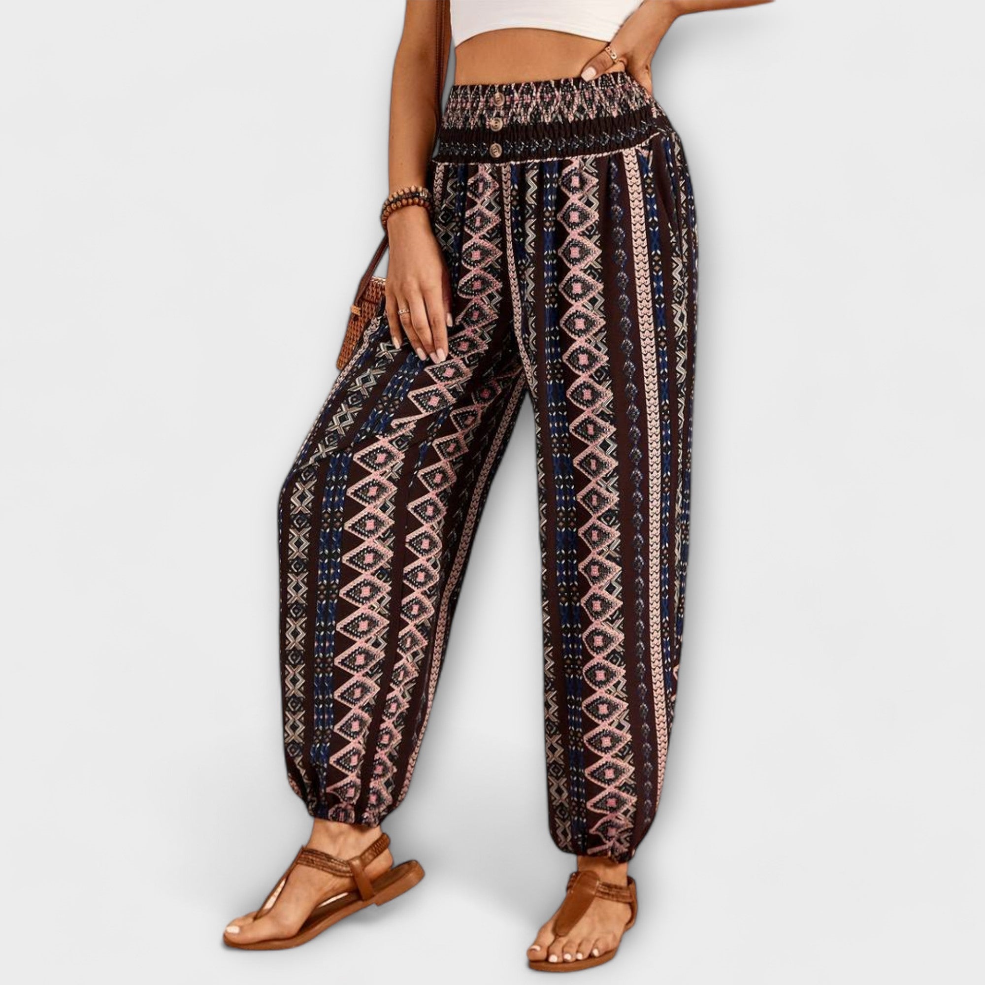 Grace™ - Tights with Ethnic Graphic