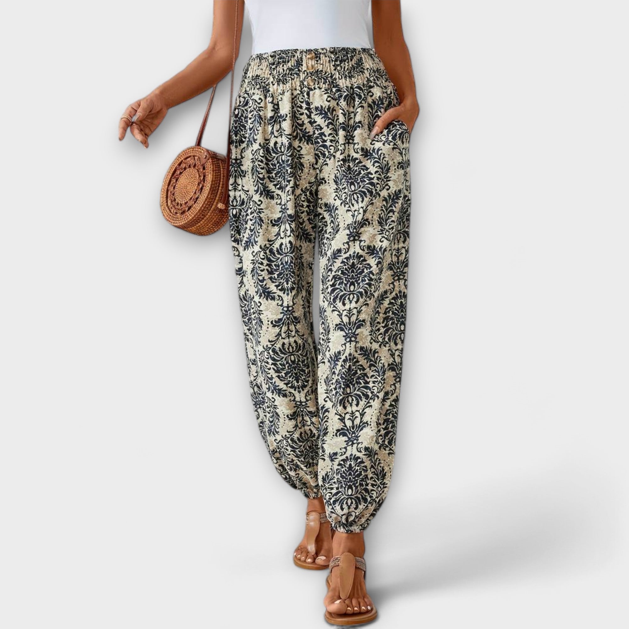 Grace™ - Tights with Ethnic Graphic