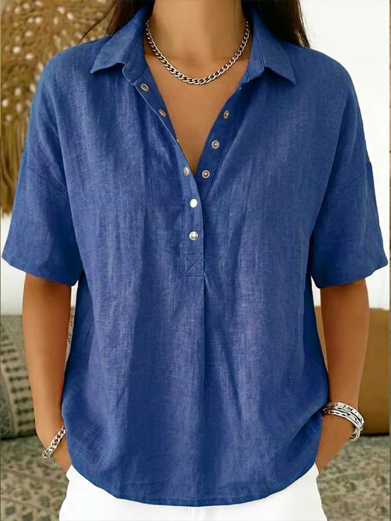 Grace™ - Blouse with Collar and Button Detail