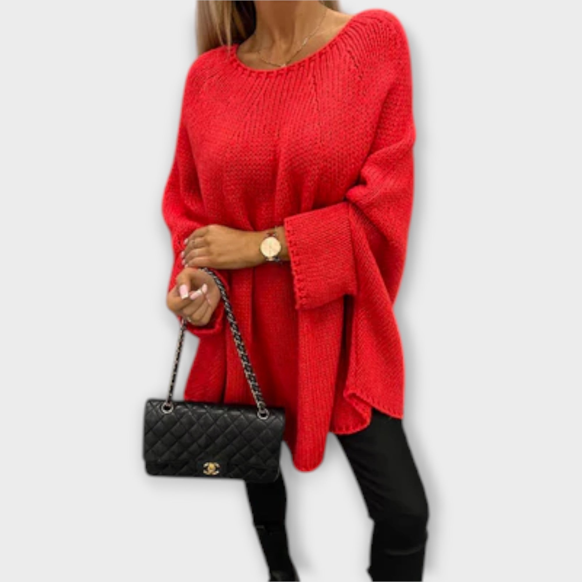 Grace™ - Elegant Women's Sweater with Round Neck