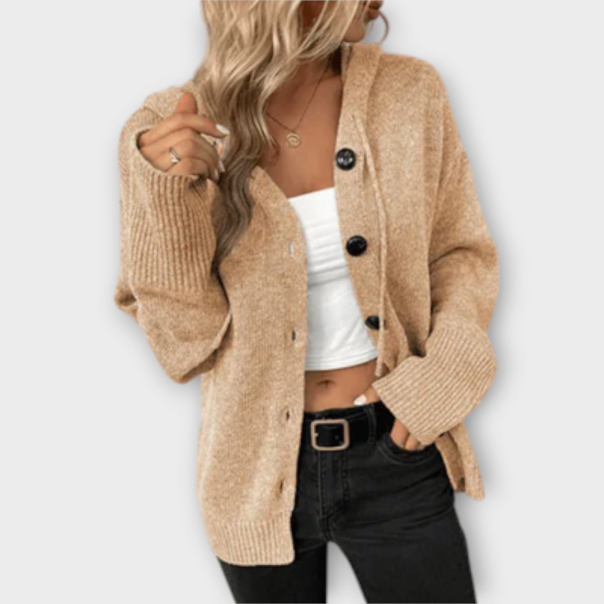 Grace™ - Knitted Cardigan with Buttons