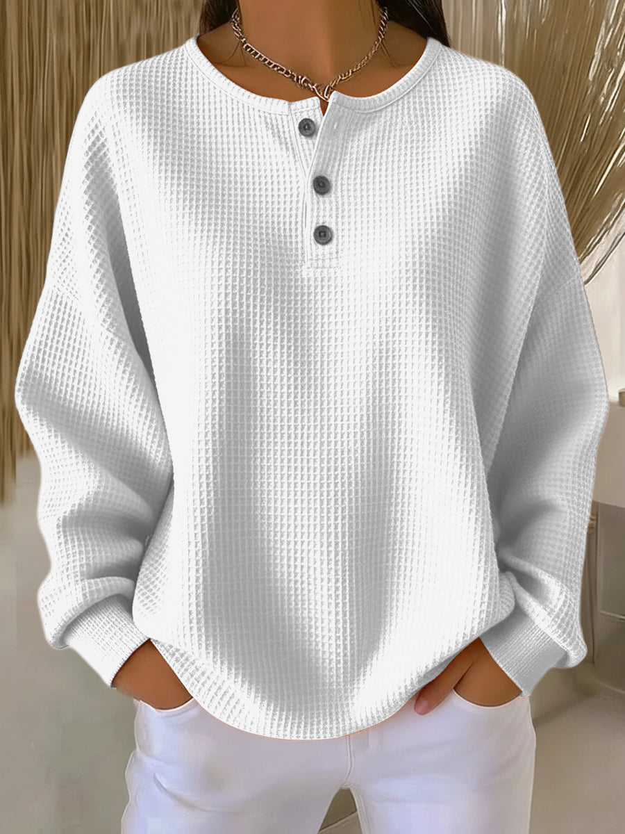 Grace™ - Elegant, warm, comfortable sweater with buttons
