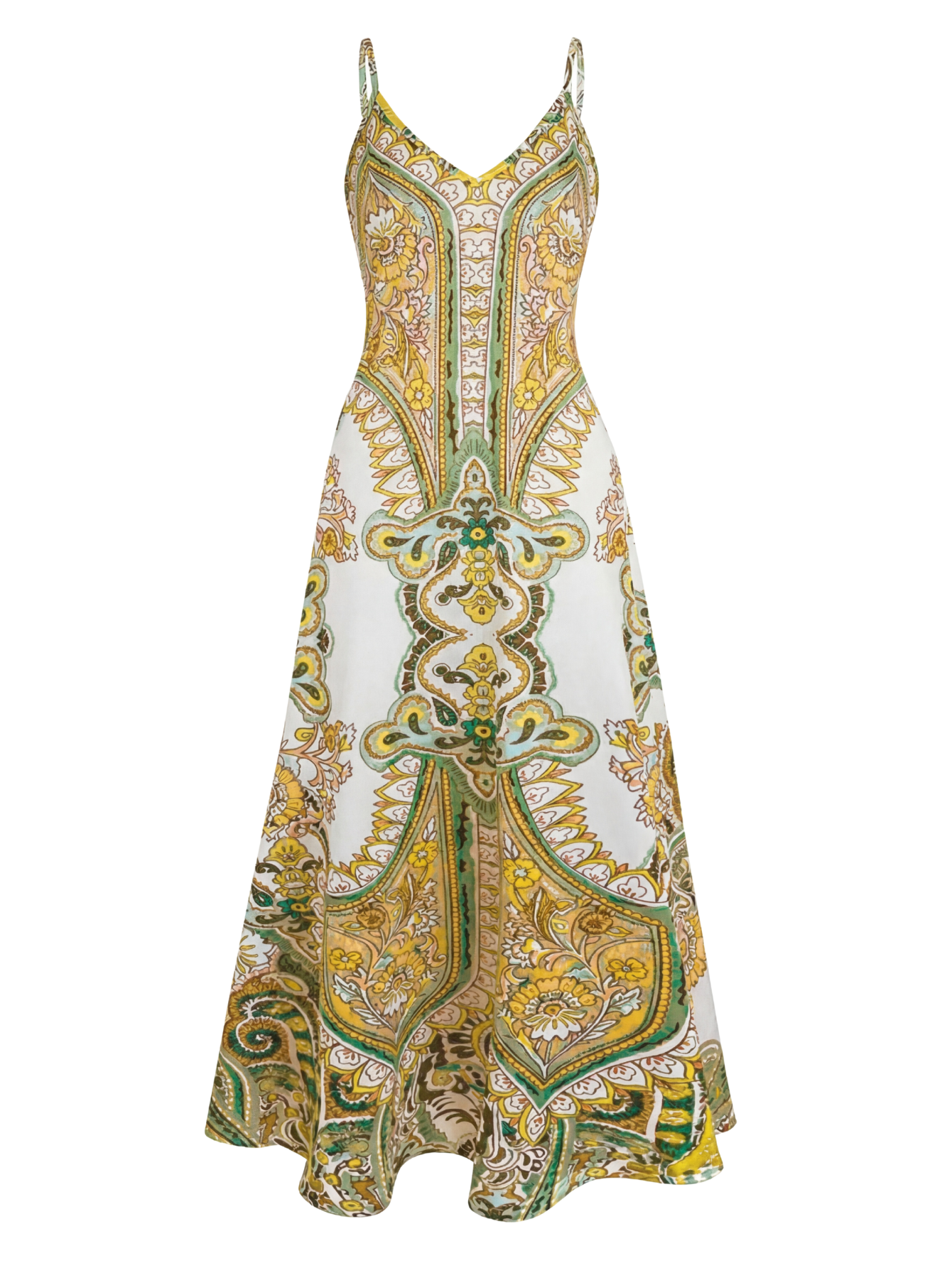 Grace™ – Boho Floral Print Sleeveless Dress