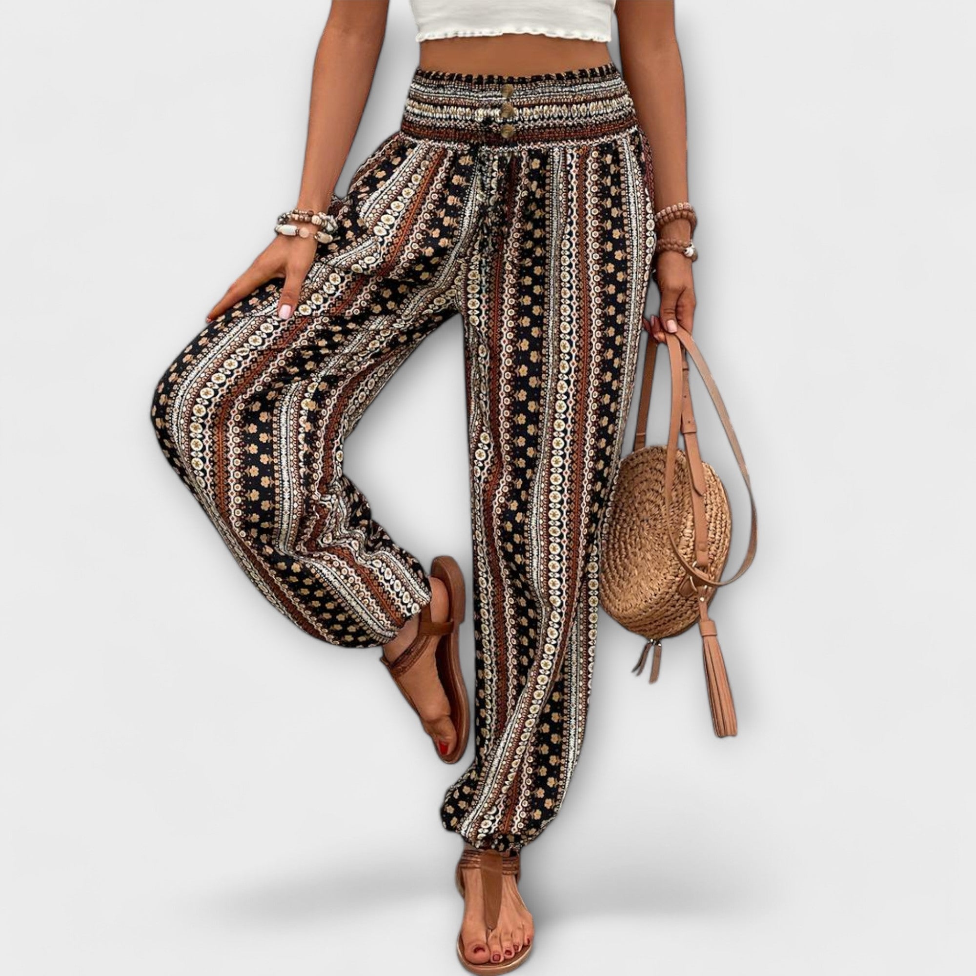 Grace™ - Tights with Ethnic Graphic