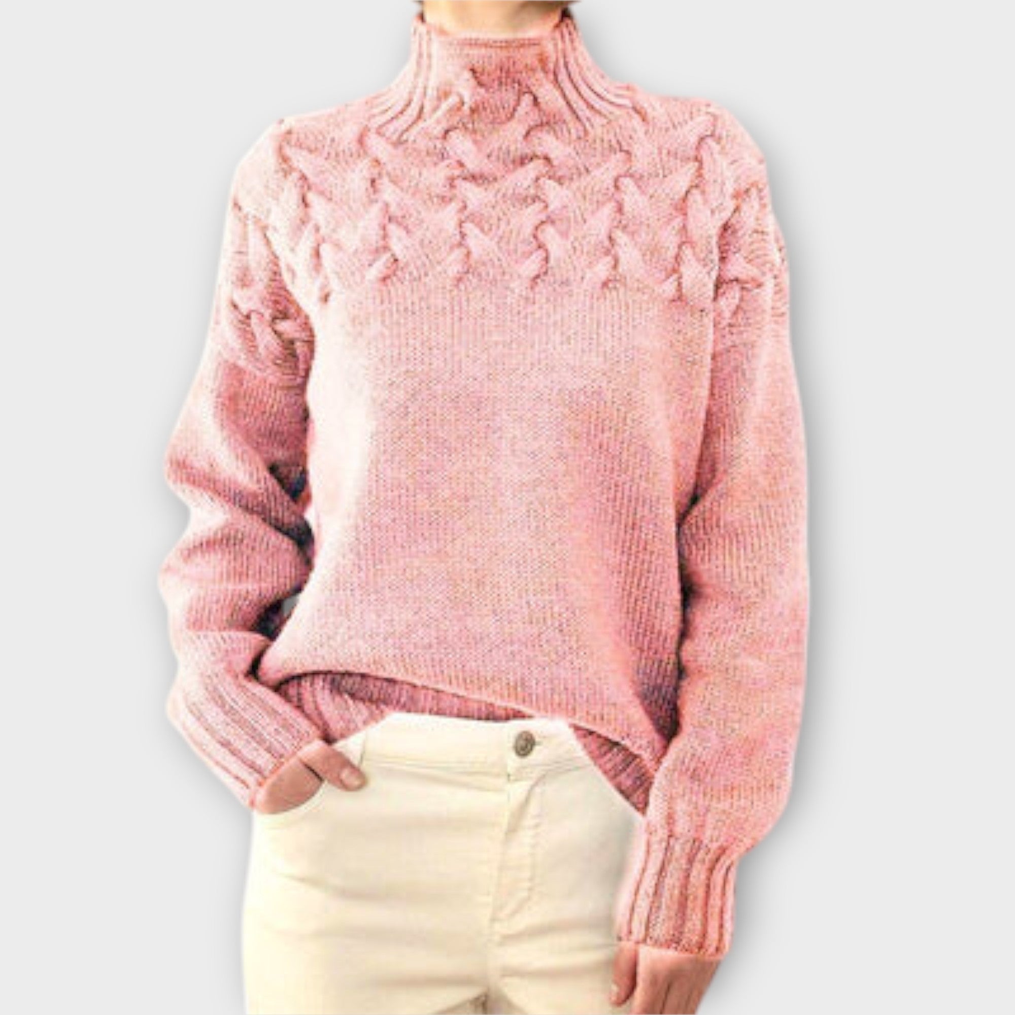 Grace™ - Women's Sweater with Braided Details