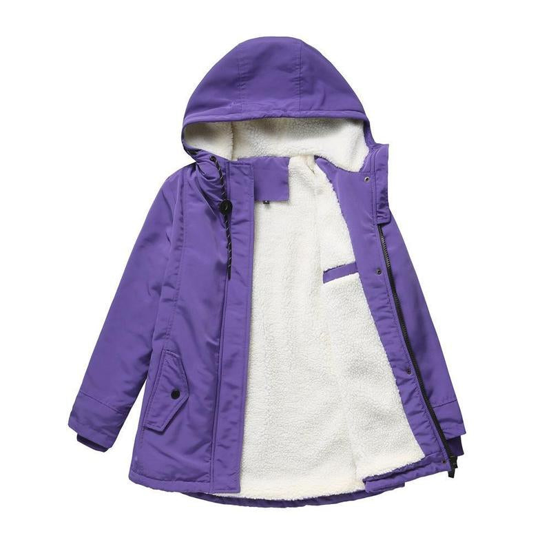 Grace™ - Thick Winter Coat with Hood and Quilted Lining for Winter Warmth