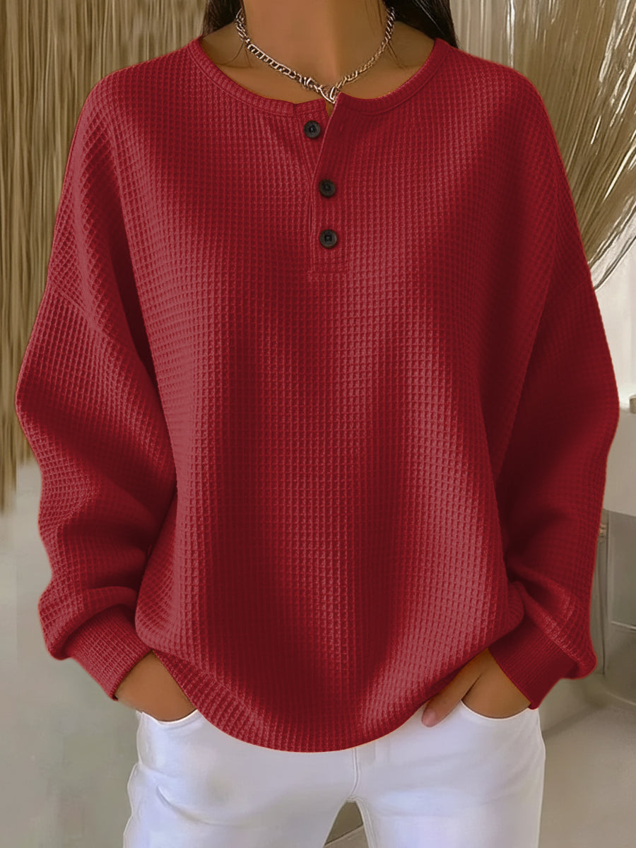 Grace™ - Elegant, warm, comfortable sweater with buttons