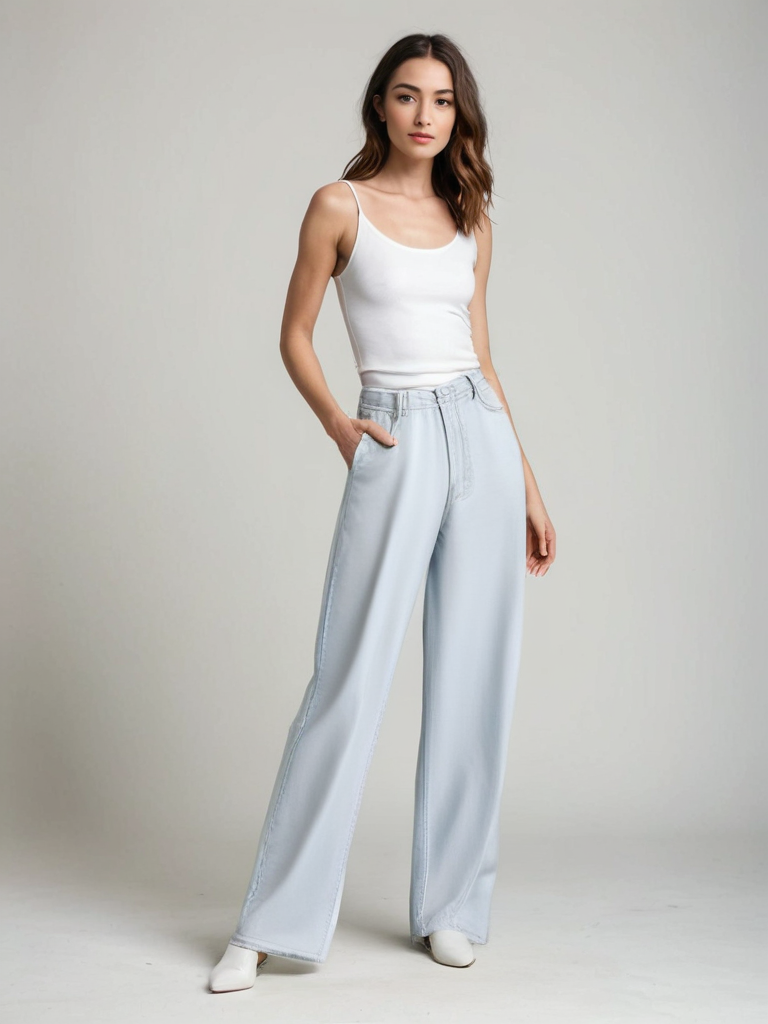 Grace™ | Flared Jeans Ice Blue