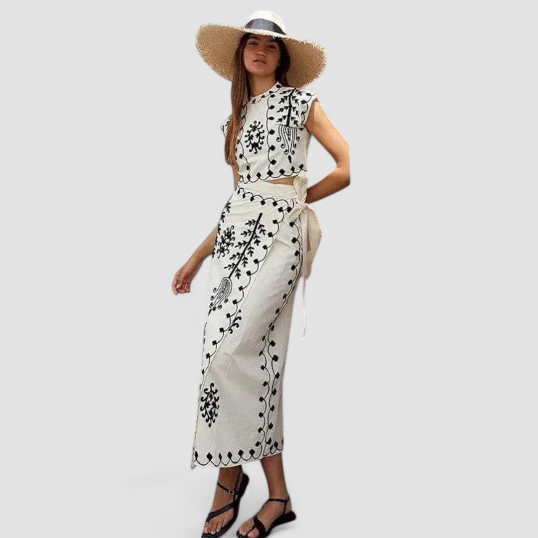 Grace™ | Camilla - Printed Top and Skirt