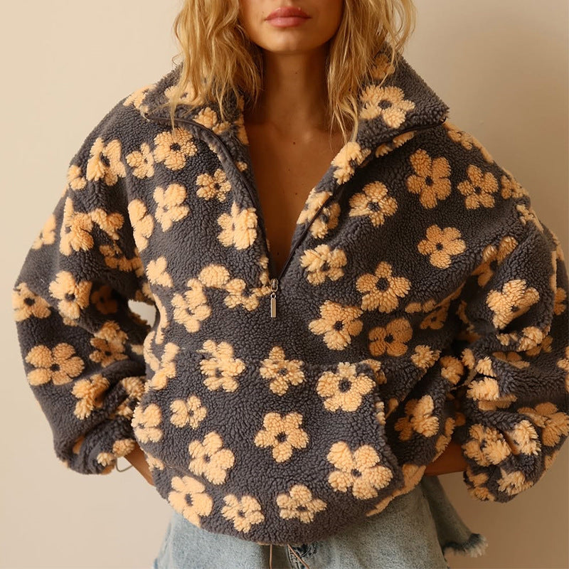 Grace™ | Warm and soft fleece zip sweatshirt