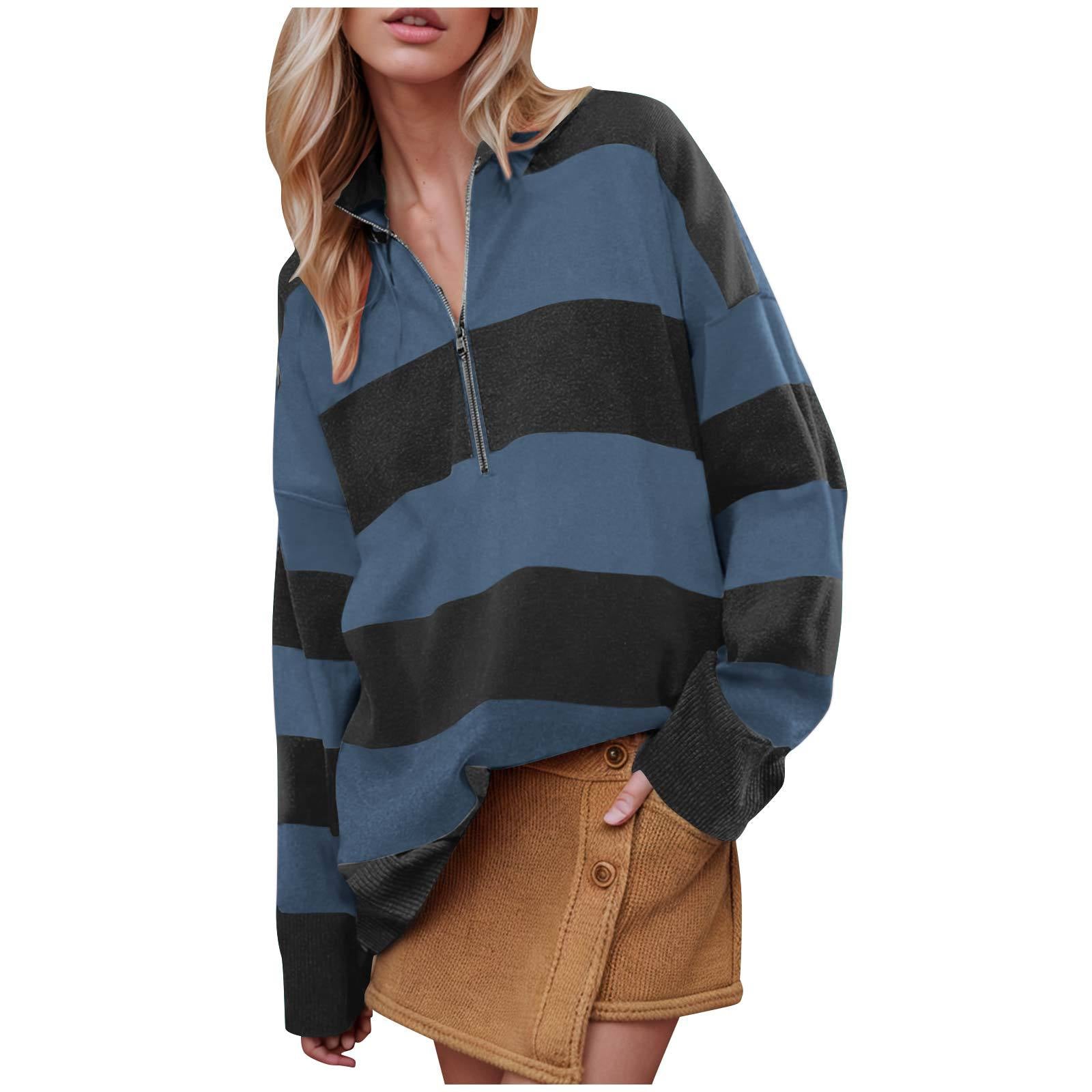 Grace™ - Stylish Oversized Turtleneck Sweater with Half Zipper Detail