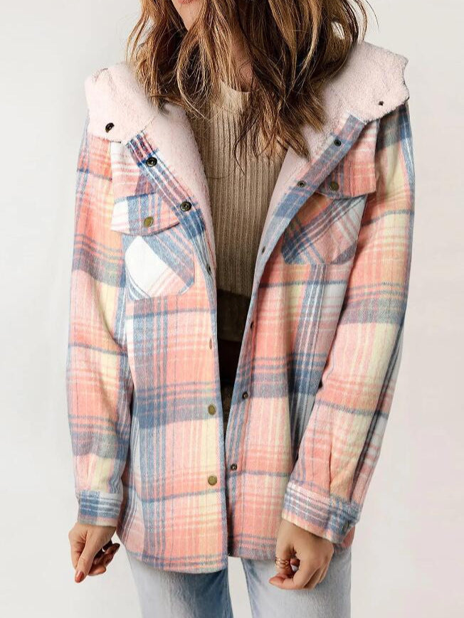Grace™ - Women’s Plaid Hooded Flannel Jacket for Autumn & Winter