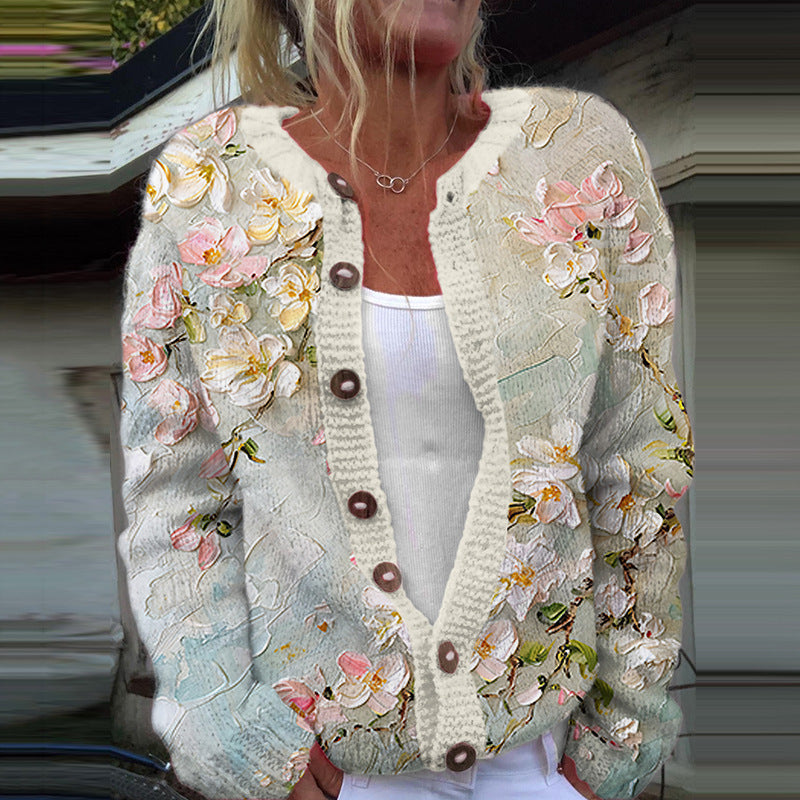 Grace™ - Vintage Floral Cardigan Sweater