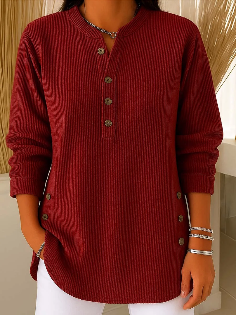 Grace™ - Sweater with Subtle Button Details