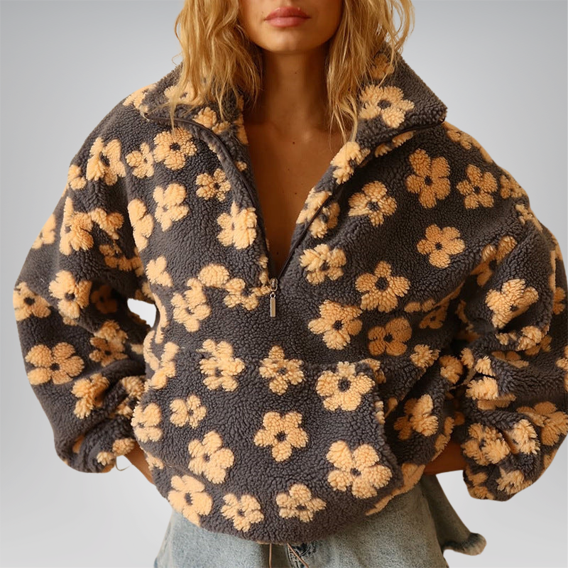 Grace™ | Warm and soft fleece zip sweatshirt