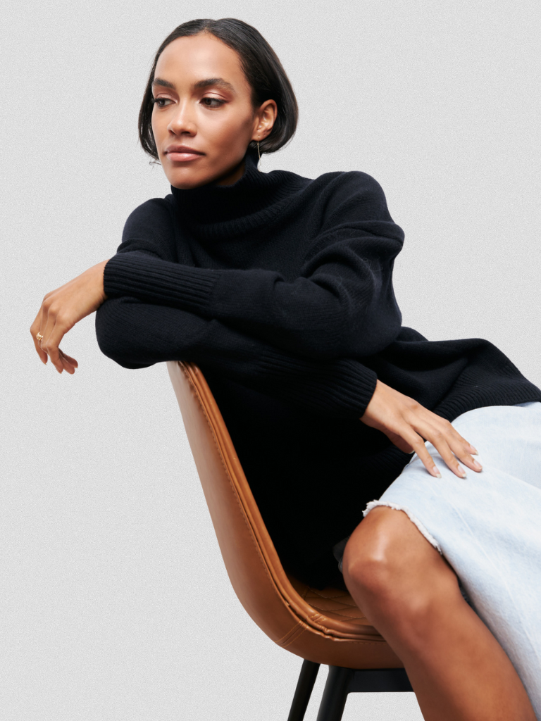 Grace™ High-Collar Knit Sweater