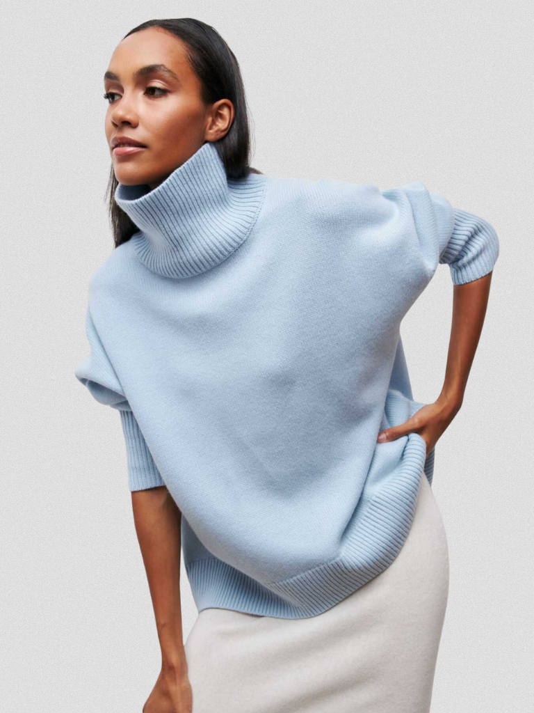 Grace™ High-Collar Knit Sweater