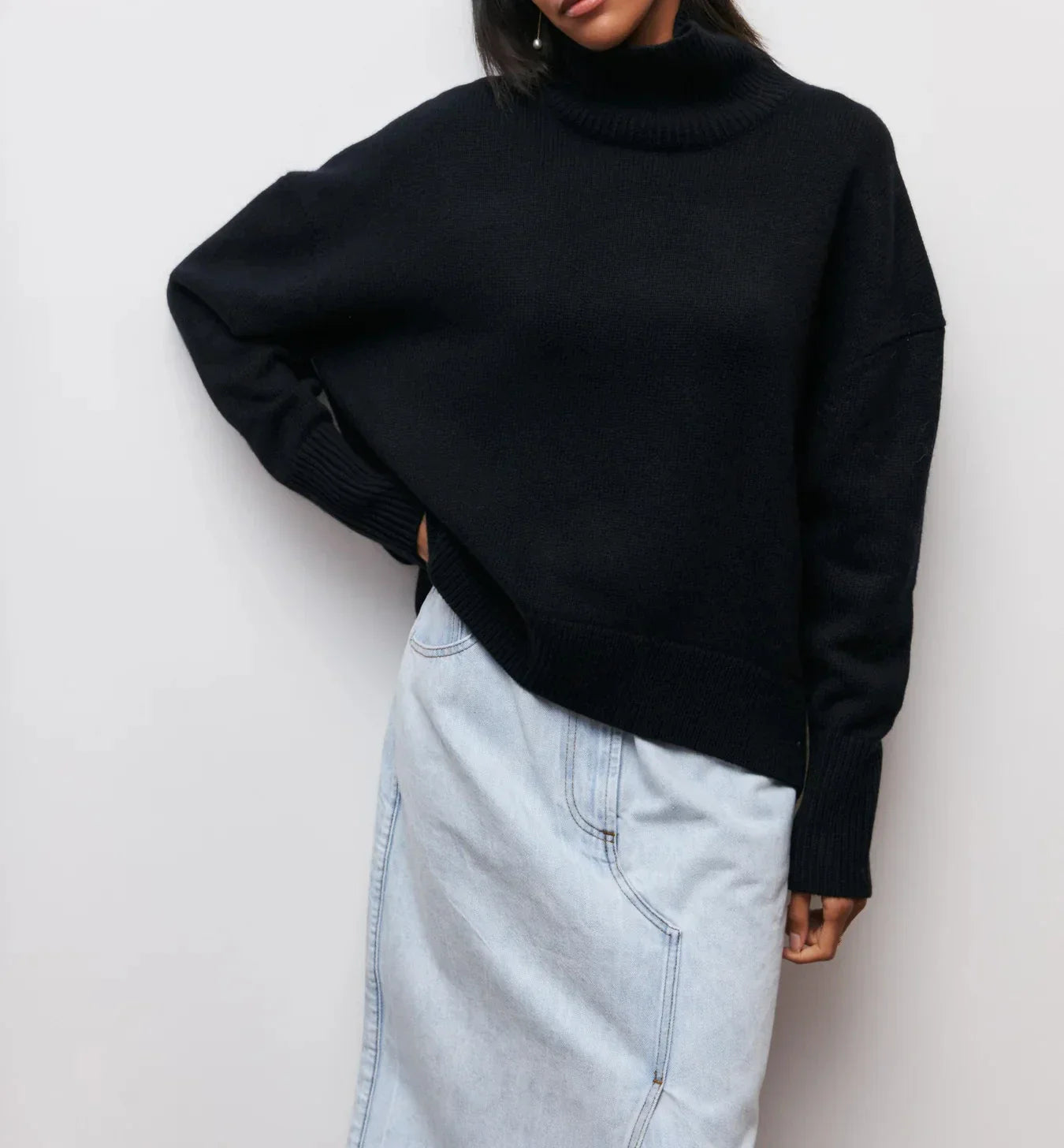 Grace™ - Elegant warm comfortable turtleneck sweater