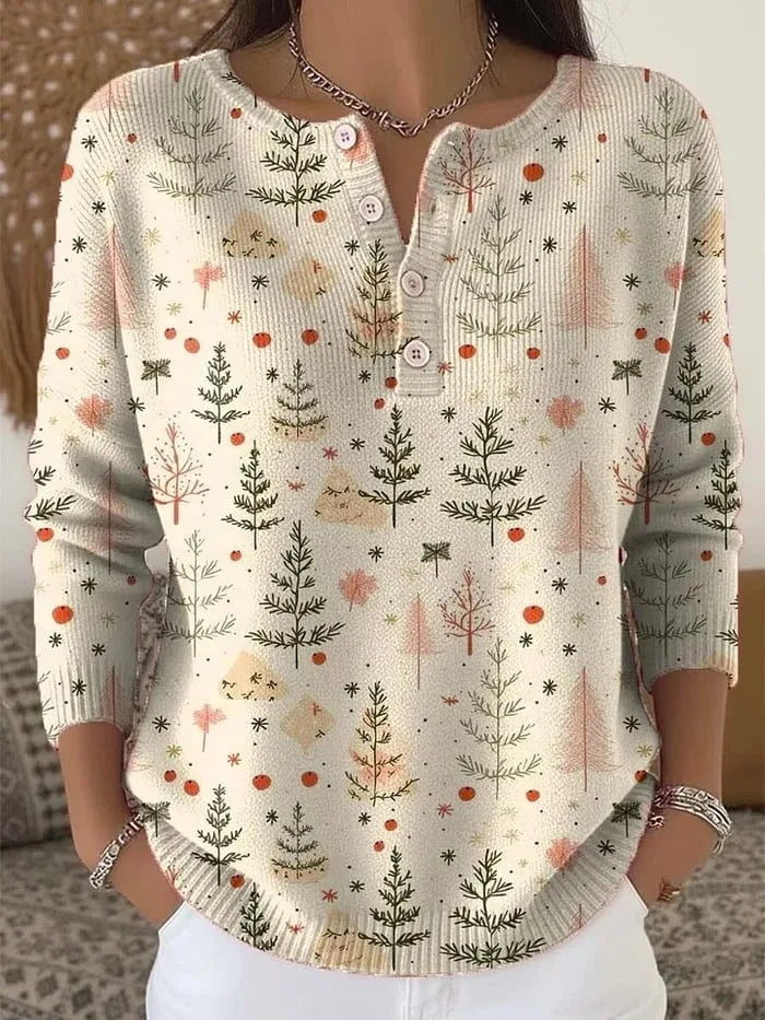 Grace™ - Christmas jumper with buttons