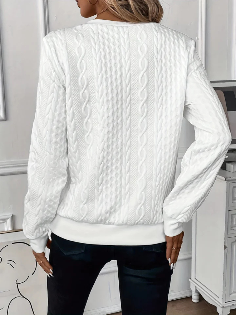 Grace™ Cable Knit Zip Sweater