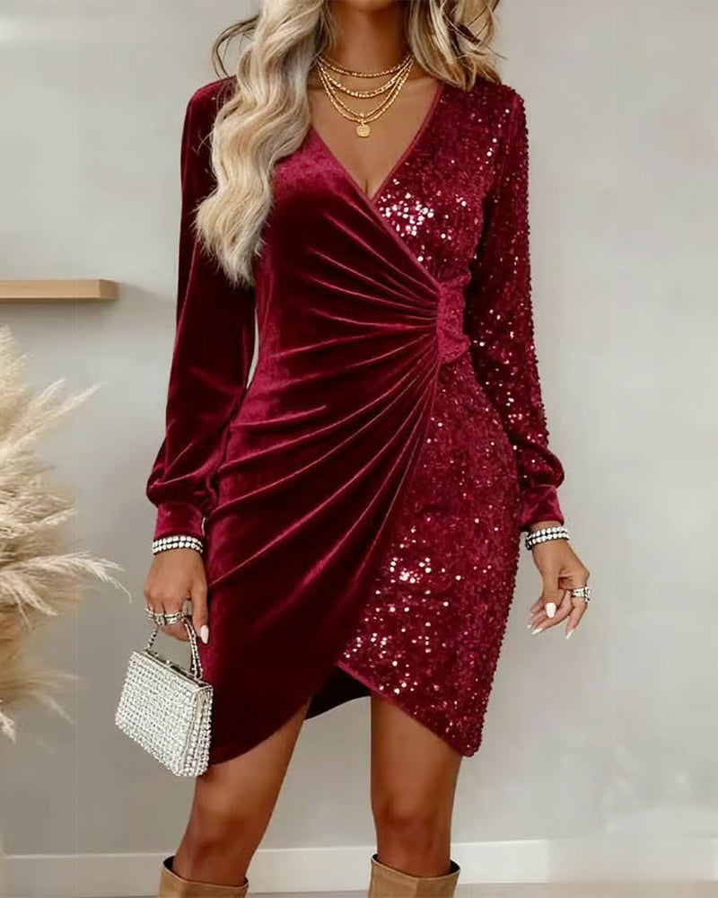 Grace™ - Midi Dress with V-Neck