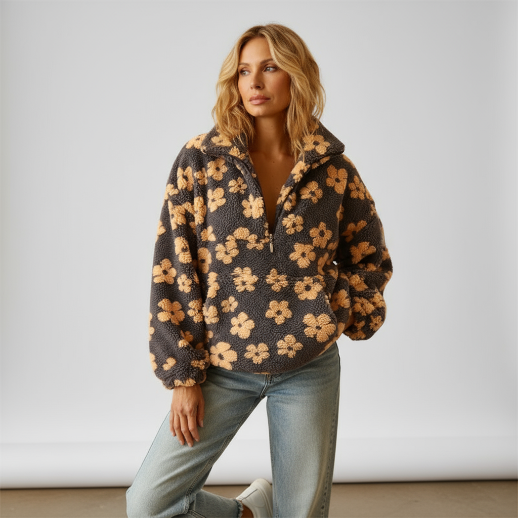 Grace™ | Warm and soft fleece zip sweatshirt