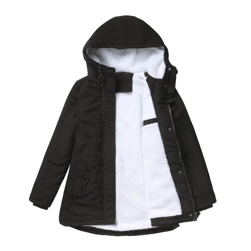 Grace™ - Thick Winter Coat with Hood and Quilted Lining for Winter Warmth