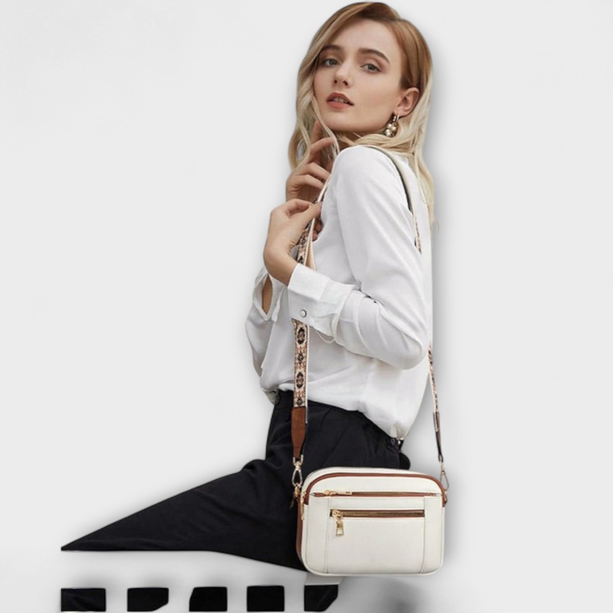 Grace™ - Elegant Leather Crossbody Bag