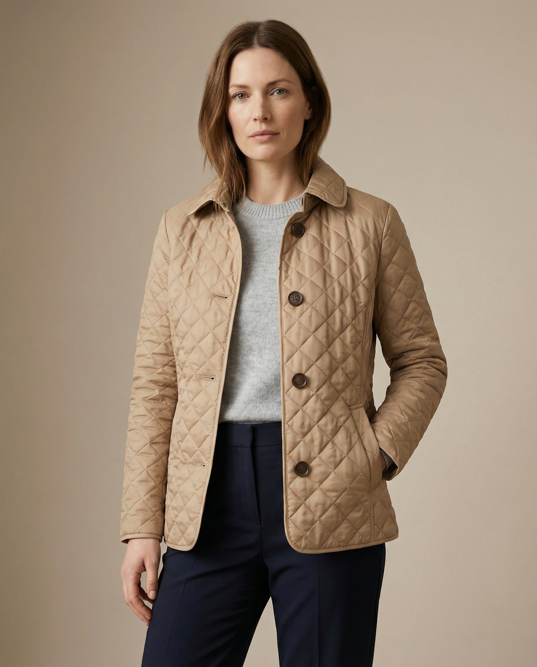 Grace™ - Quilted Button Up Jacket
