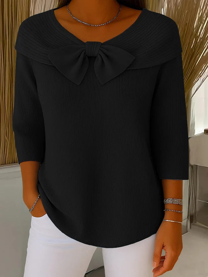 Grace™ - Soft & Elegant Sweater with Bow Detail