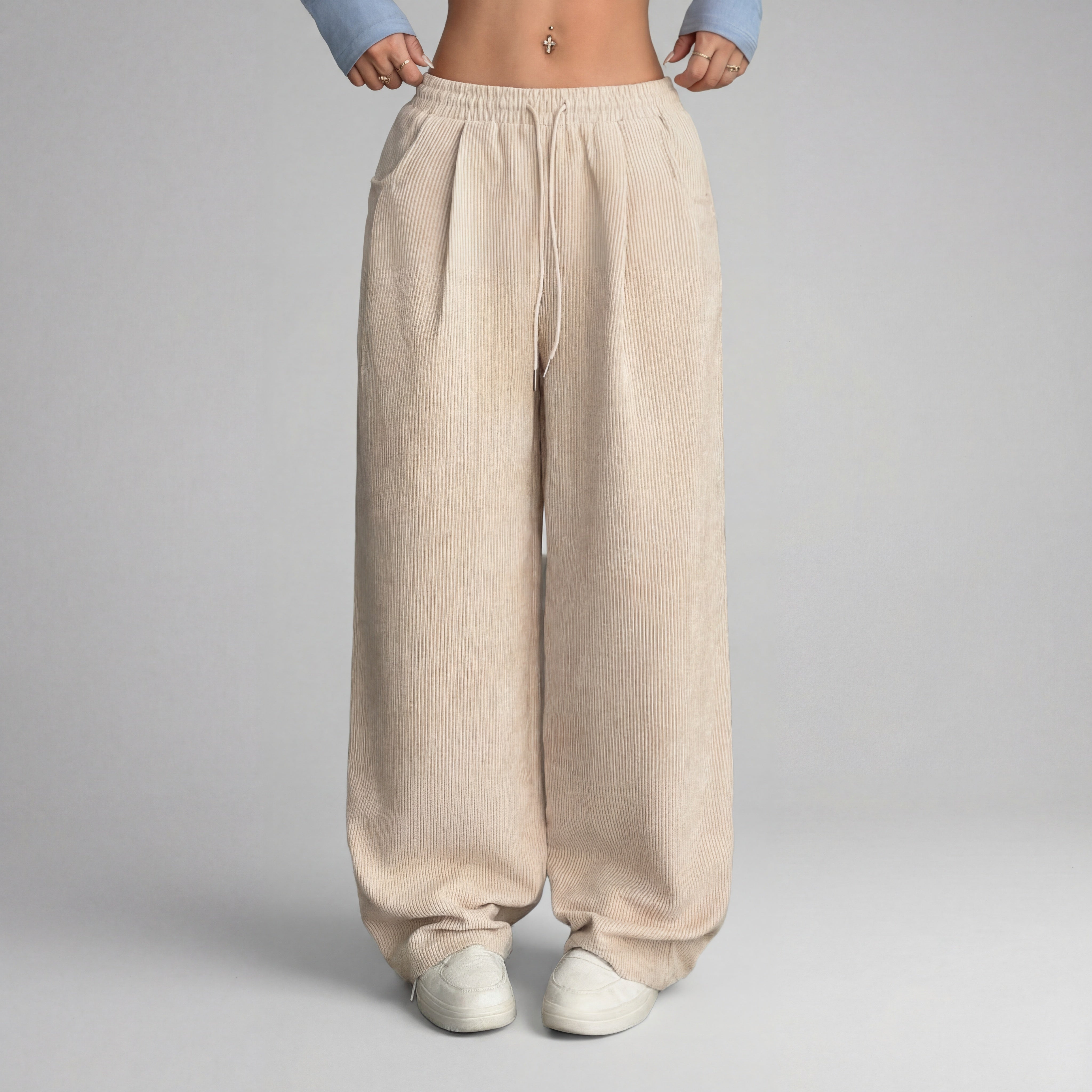 Grace™ - Cozy Vintage Drawstring Bottoms