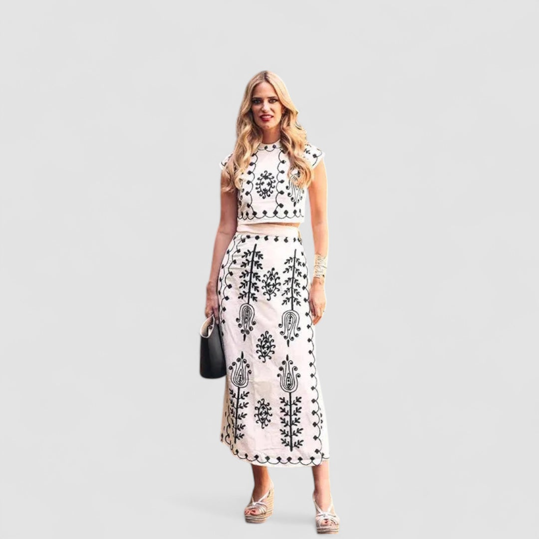 Grace™ | Camilla - Printed Top and Skirt