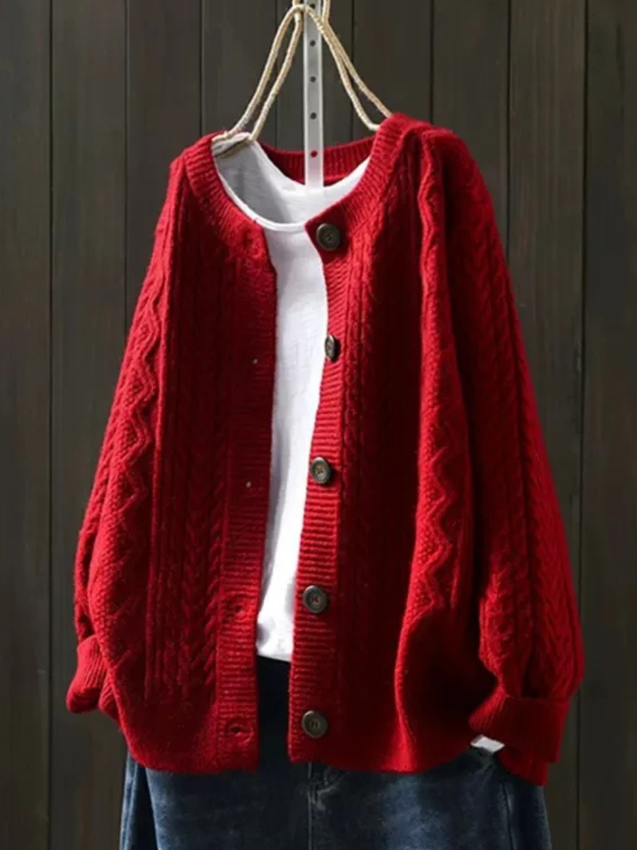 Grace™ - Elegant cable cardigan
