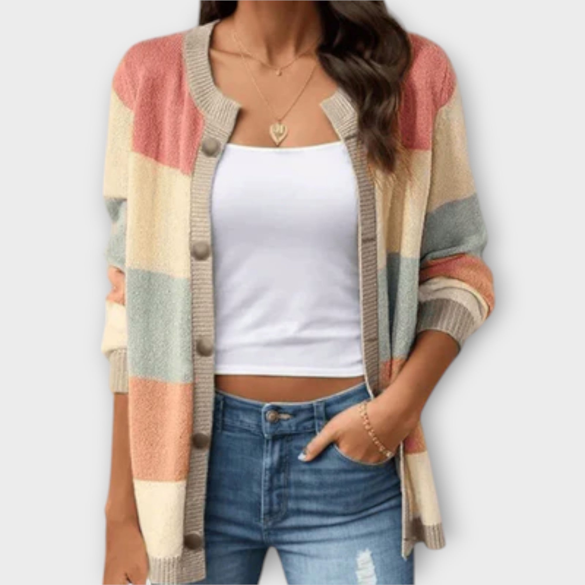 Grace™ - Striped Cardigan